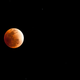 A lunar eclipse